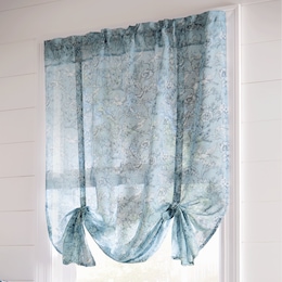 Toile and Birds Tie Shade, , large