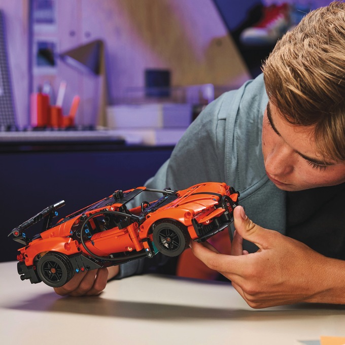 LEGO Technic Bugatti Chiron Pur Sport Hypercar, Orange, large