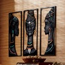 3-Piece Tribal Warrior Women Art, , large