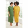 2-Pack Cotton Knit Henley Nightshirts for Women, , large