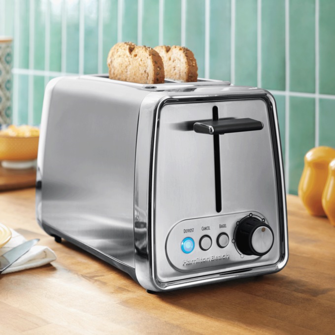 Hamilton Beach Modern Chrome 2-Slice Toaster, Stainless Steel, large
