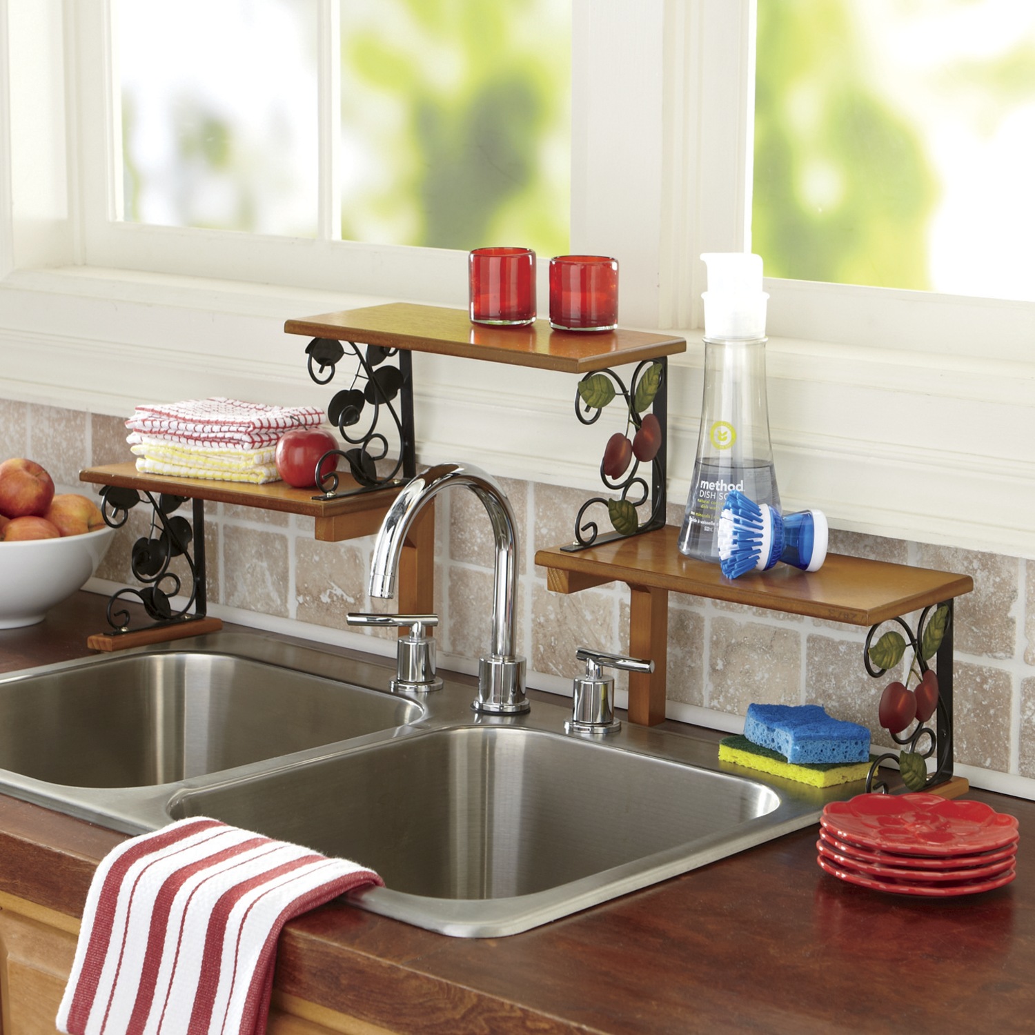 2 Tier Apple Sink Shelf Seventh Avenue 2 Tier Apple Sink Shelf
