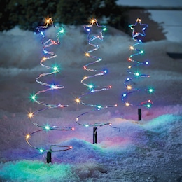Set of 3 Colorful Tree Stakes, , large