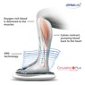 Circulation Plus Reviver EMS Foot & Calf Device with TENS Pain-Relief Pads, White, large