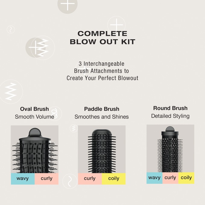 Conair The Curl Collective 3-in-1 Blowout Kit, , large