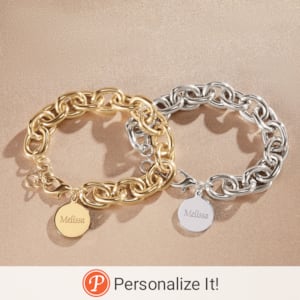 Personalized Chunky Chain-Link Bracelet, , large