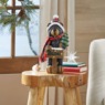 Lit Welcome Christmas Bear, , large