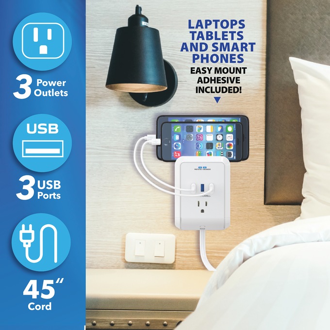 Bell+Howell Power Pro Outlet with Surge Protection, , large