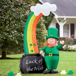 Pot &amp;&#35;39;O Gold St. Patrick&amp;&#35;39;s Day Inflatable, , large