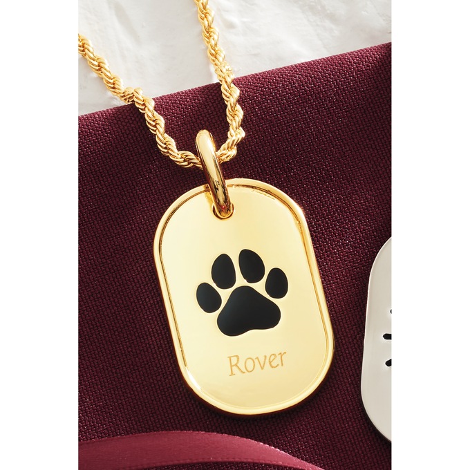 Personalized Name Pet Dad Tag Pendant, , large