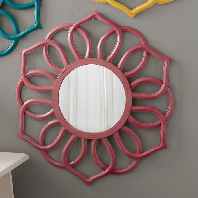 Brights Floral Wall Mirror, , large
