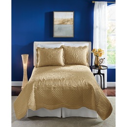 Aurelia Satin Quilt and Sham, , large