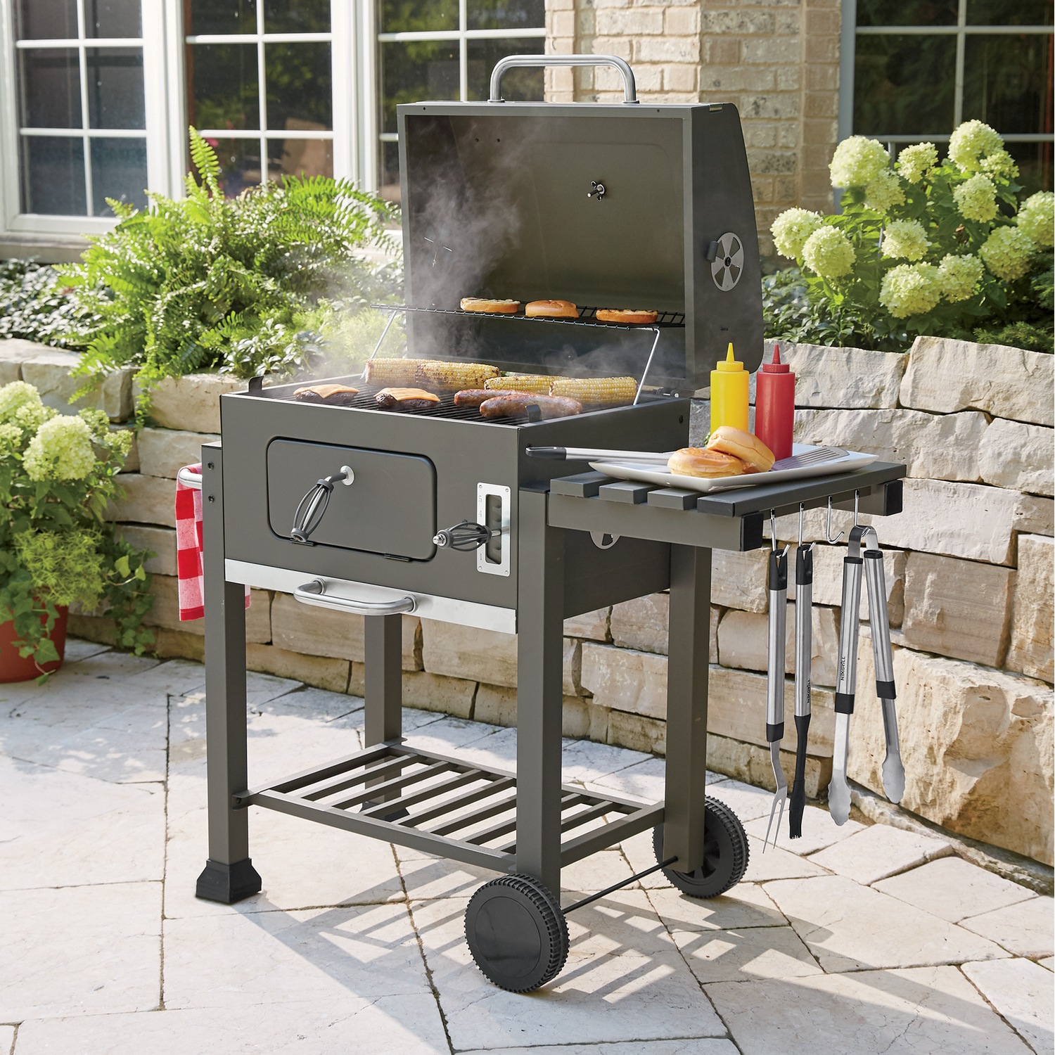 Chef Tested Backyard Charcoal Grill By Wards Seventh Avenue Chef Tested Backyard Charcoal Grill By Wards Seventh Avenue