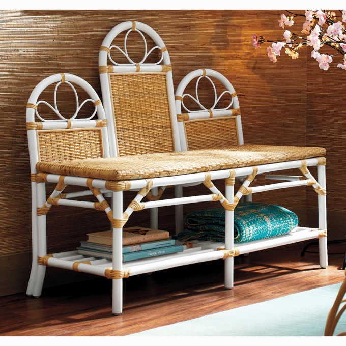 Aisyah Rattan Bench, , large