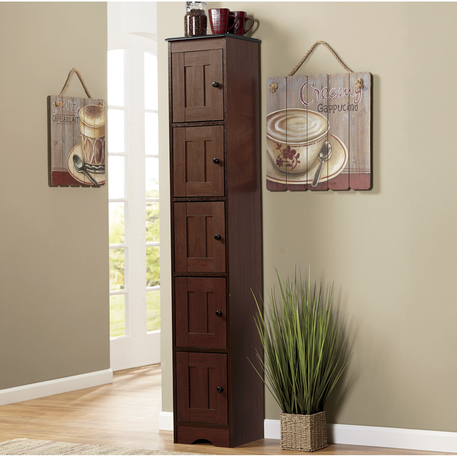 Katie Tall Cabinet with 5 Doors | Seventh Avenue