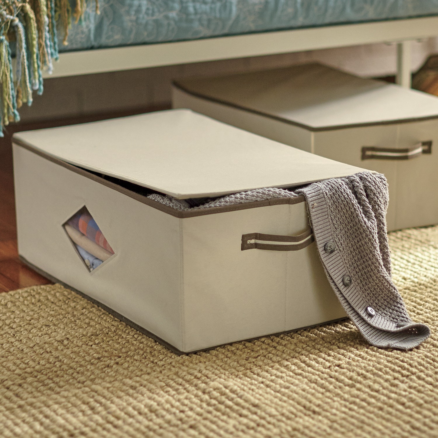 Set Of 2 Closet Storage Boxes Seventh Avenue Set Of 2 Closet Storage Boxes