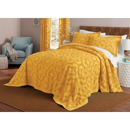 Color Connection Chenille Bedspread, Sham and Panel Pair, , large