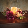 Fall Floral Candle Ring With Led Candle, , large