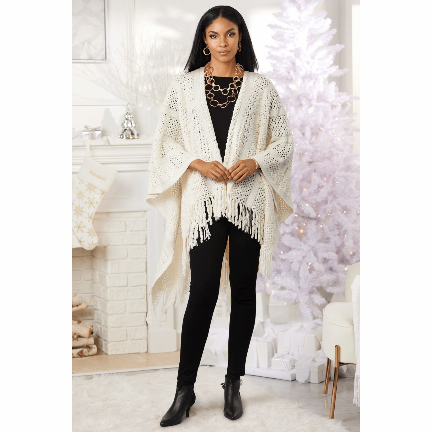 cocokiki0123　　　20ss リネン　燕尾コート Crochet Kimono | Seventh Avenue