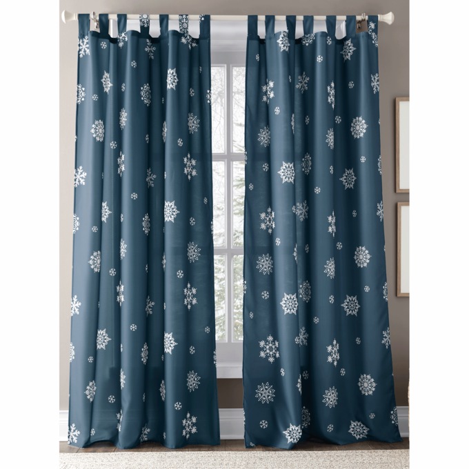 Scattered Snowflake Tab Top Panel, , large