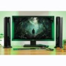 SoundPro Lit 2-in-1 Stereo Speaker/Soundbar System, Black, large