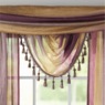 Ombré Tasseled Waterfall Valance, , large
