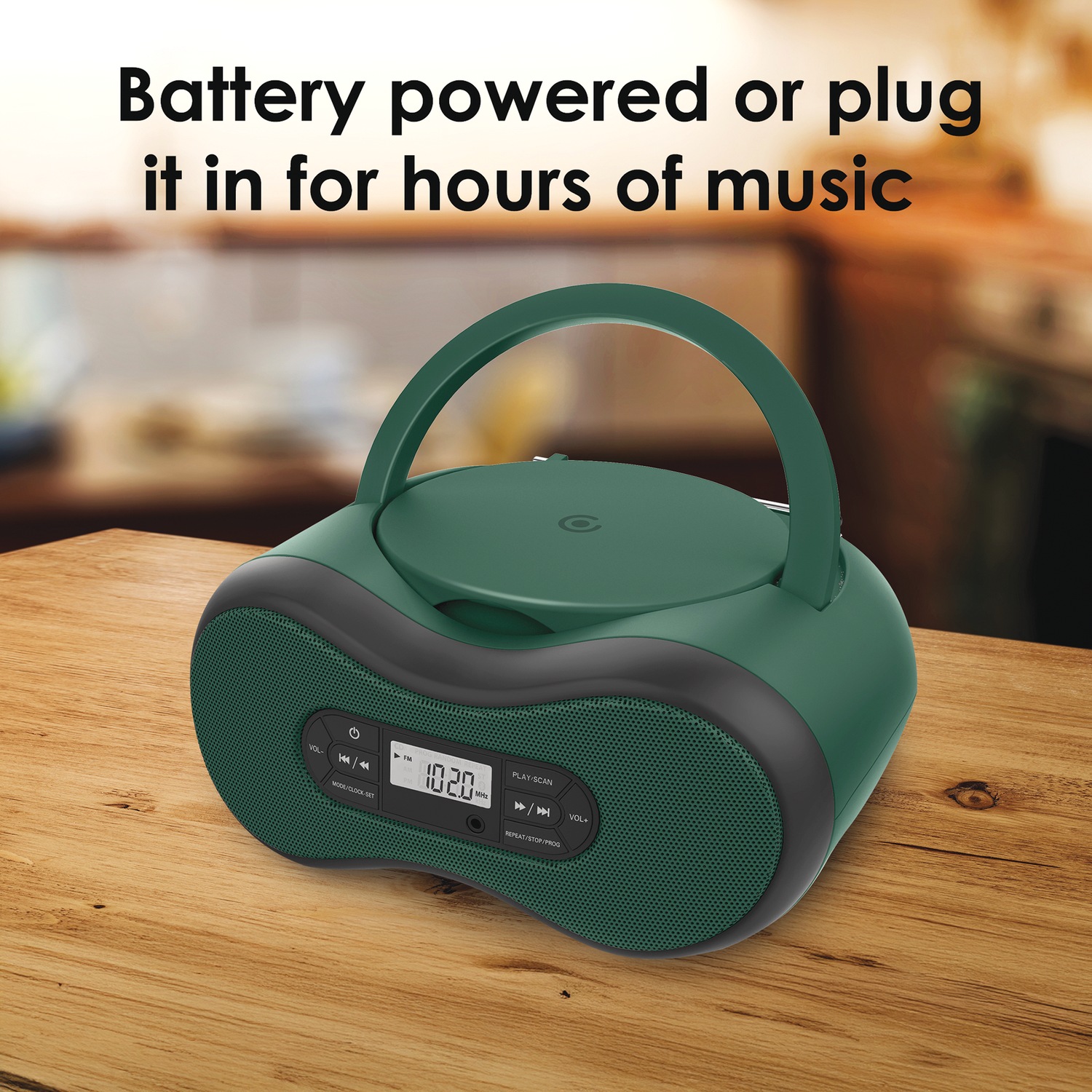 Core Innovations Portable CD Boom Box with Bluetooth | Seventh Avenue