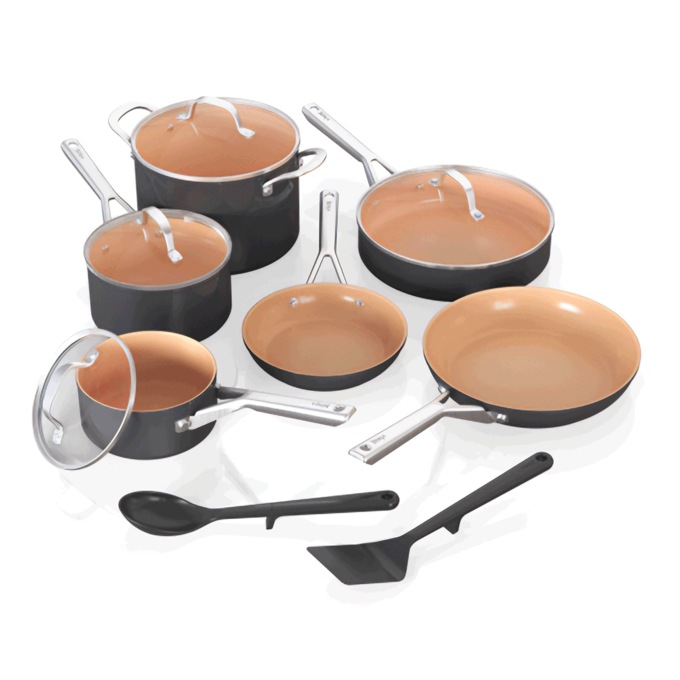 12-Piece Ninja ExtendedLifeTM Ceramic Cookware Set, , large