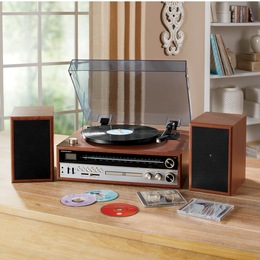 Crosley Turntable Shelf System, , large