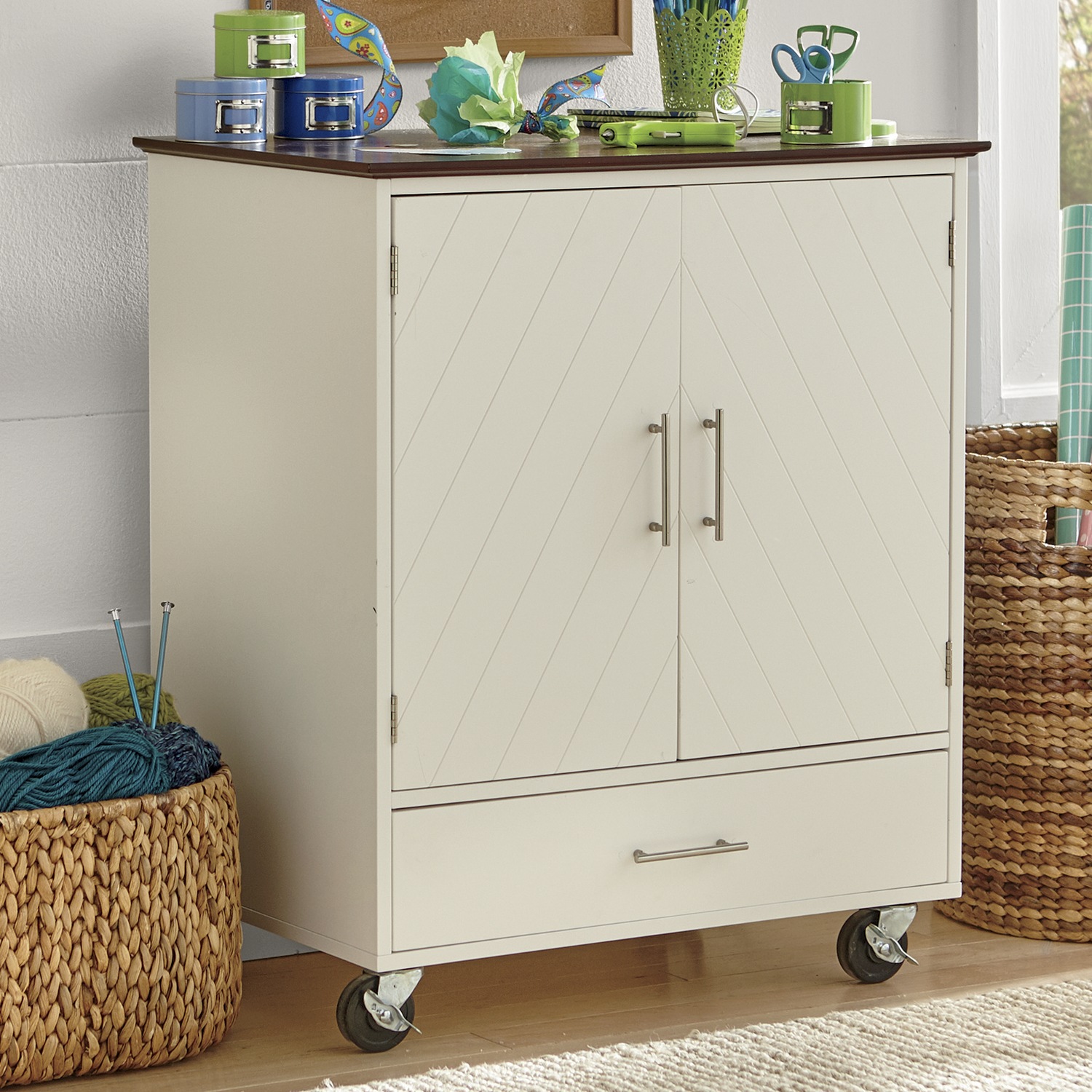 Chevron Cabinet Seventh Avenue Chevron Cabinet