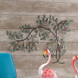 Sideswept Metal Tree Wall Art, , large