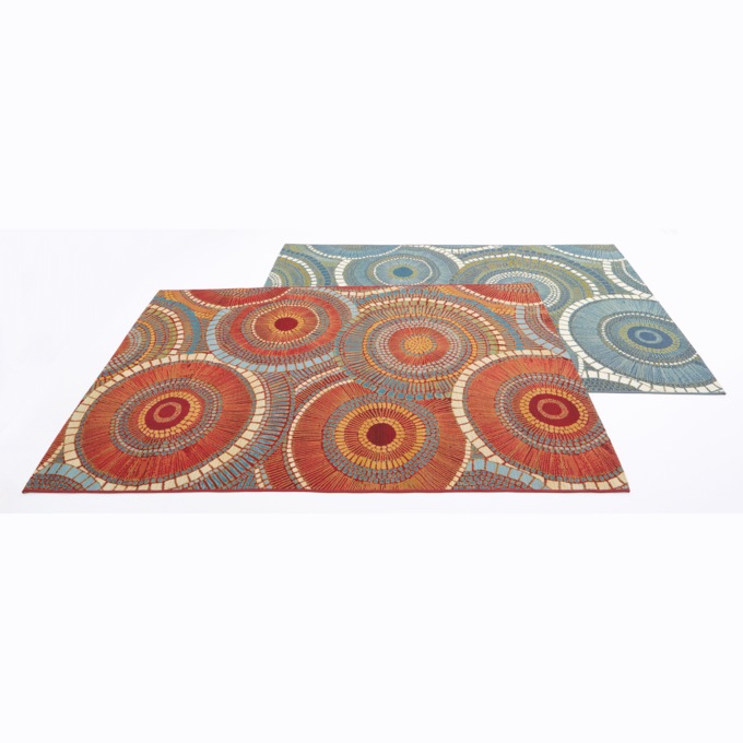 Indoor/Outdoor Circles Rug, , large