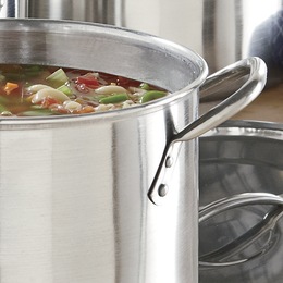 Set of 3 Stockpots with Lids, , large