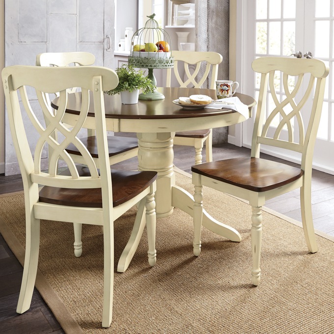 Round Dining Table & Set of 2 Chairs | Seventh Avenue