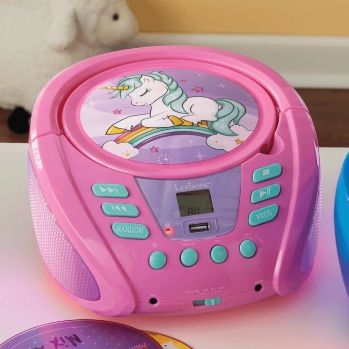 Lexibook Kids&rsquo; Bluetooth CD Player with Lights, , large