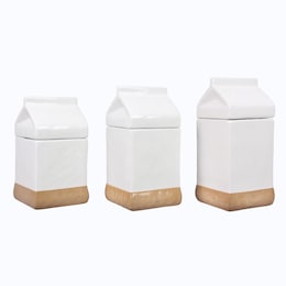 Set of 3 Farm Country Canisters, , large