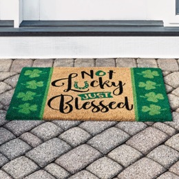 Just Blessed Coir Mat - 20&quot; x 30&quot;, , large