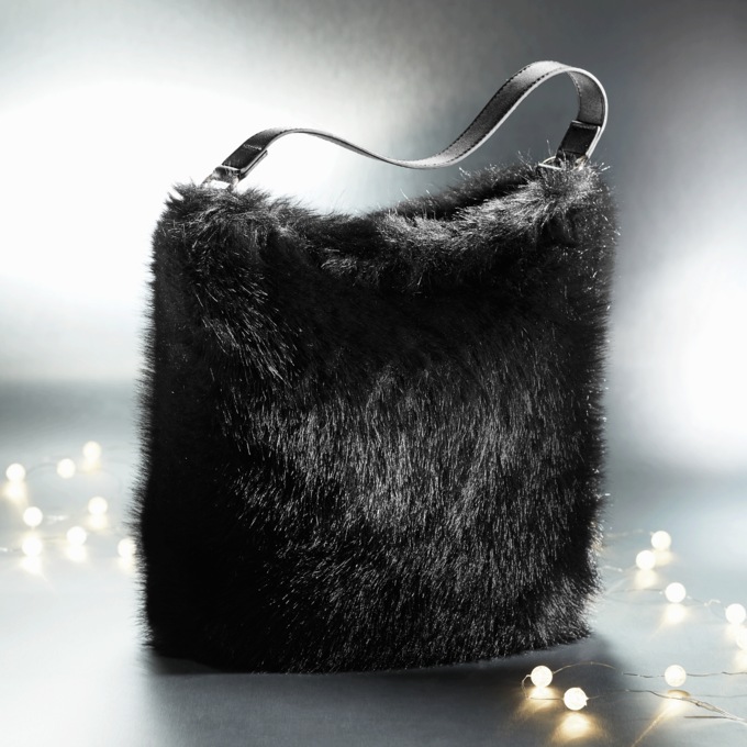Faux-Fur Tote, , large