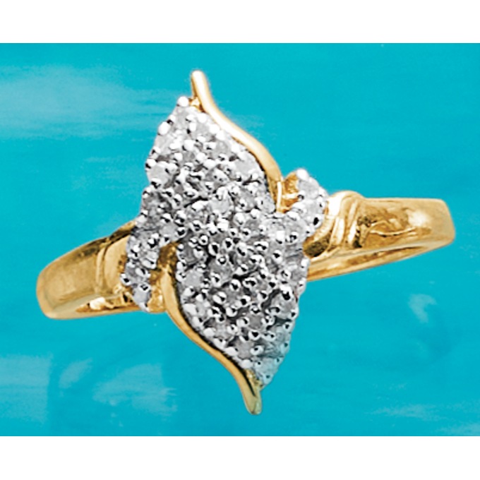 Diamond Waterfall Ring, , large