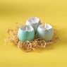 3-Piece Bird Nest Egg Candles, Multi, large