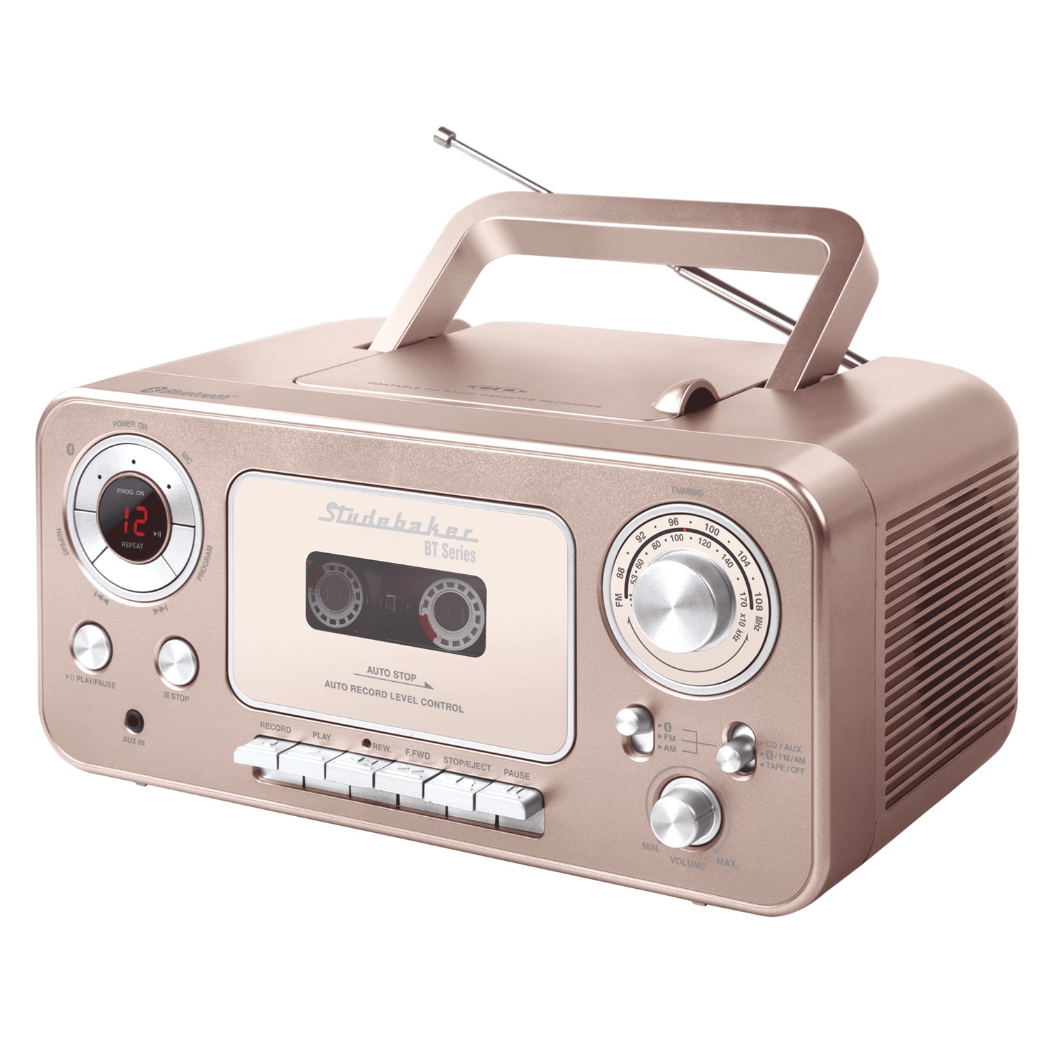 Studebaker Bluetooth Boombox with Cassette | Seventh Avenue