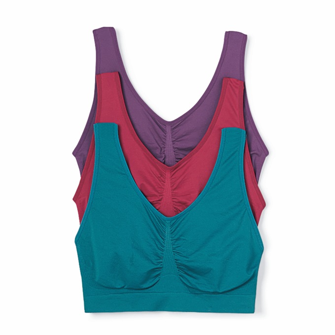 3-Pack Comfort Bras, , large