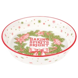 Dolly Parton Holiday Toile 10-Inch Pie Plate, , large