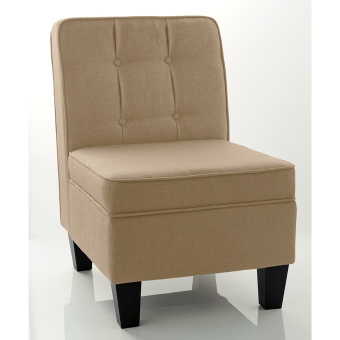 Tufted Parker Slipper Chair, , large