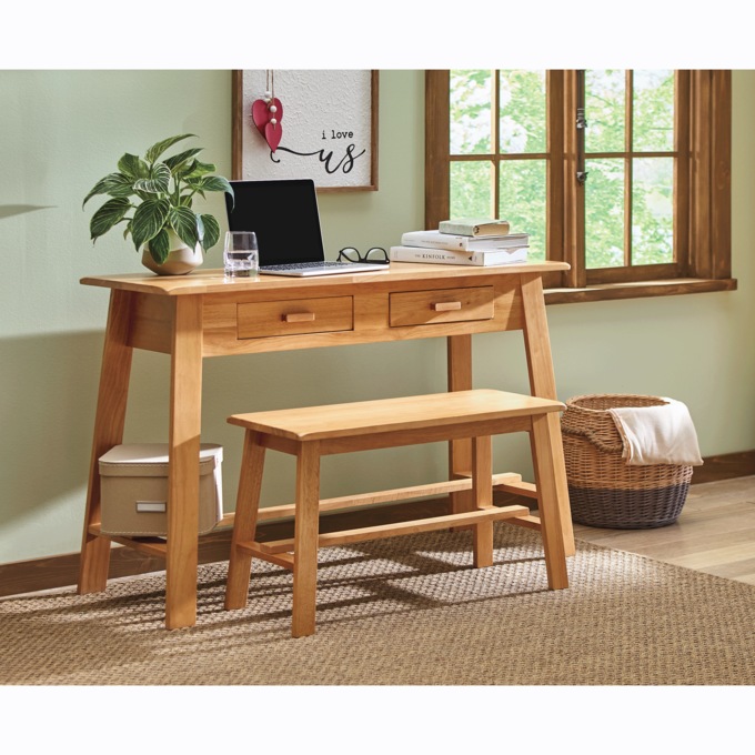 Rustic Desk and Bench, , large
