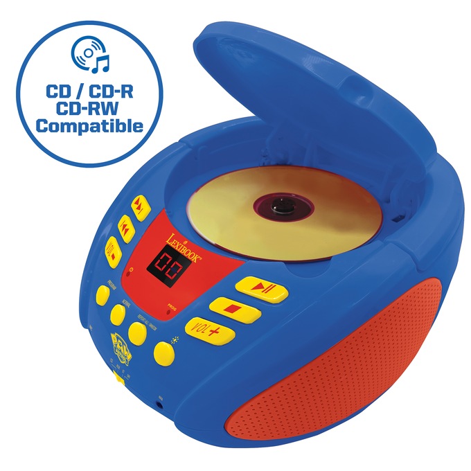 Lexibook Kids&rsquo; Bluetooth CD Player with Lights, , large