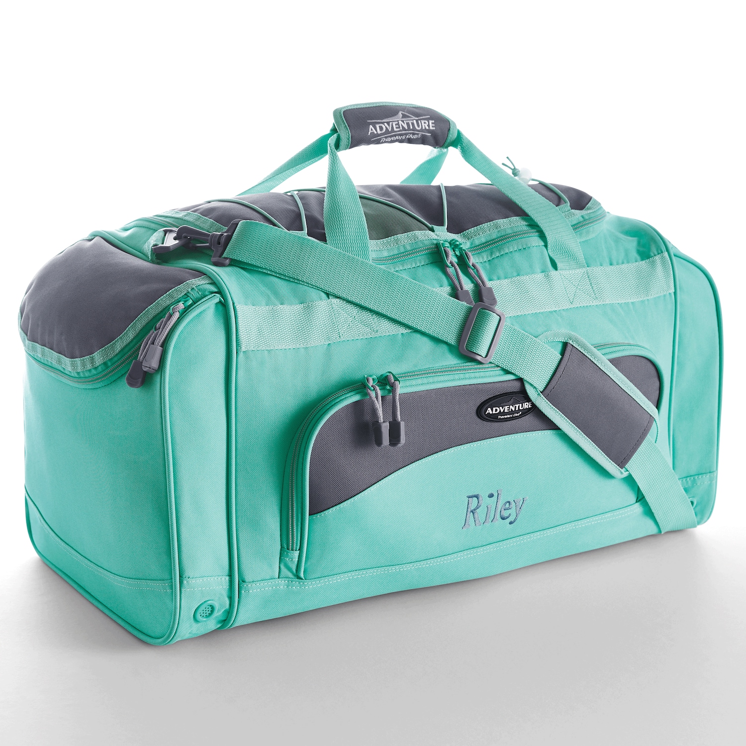 Personalized Duffel Bag with Shoe Pocket and Lockable Zips