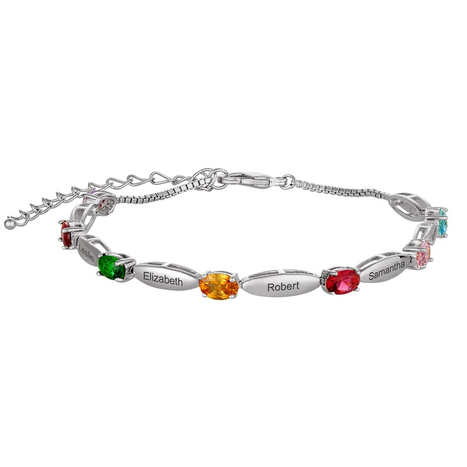 Family Birthstone Bracelet, , large