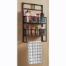 Romann Spice Rack with Towel Bar, Black, large