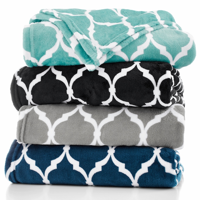 Microfleece Ogee Throw, , large